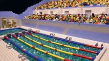 LEGO animacion  Michael Phelps gana el oro en 200 metros