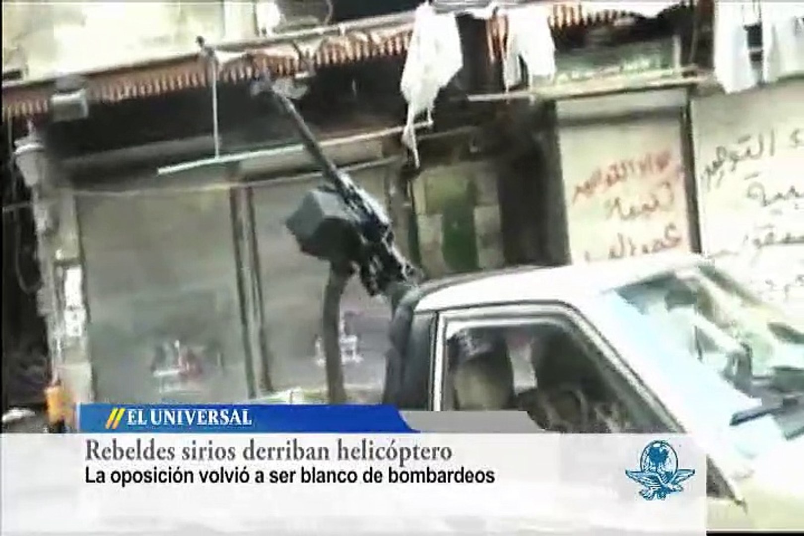 Rebeldes Sirios Derriban Helicóptero