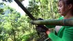 3 Days Bushcraft Shelter Camping, Make Bamboo Roof, Survival Skills   Free Bushcraft #47