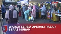 Ratusan Warga Serbu Operasi Pasar Beras Murah di Cimahi, Jawa Barat