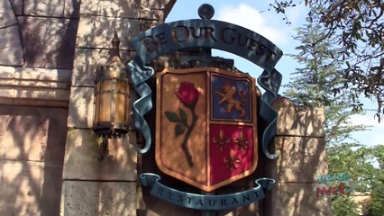 Preview Be Our Guest restaurant entrance bridge waterfall New Fantasyland at Walt Disney World