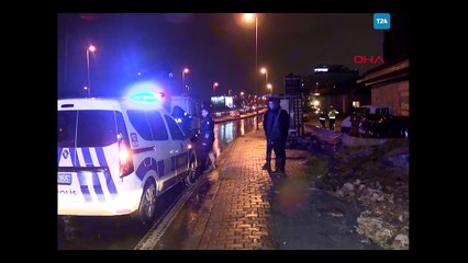 Takla atan otomobil önce durağa sonra kamyonete çarptı