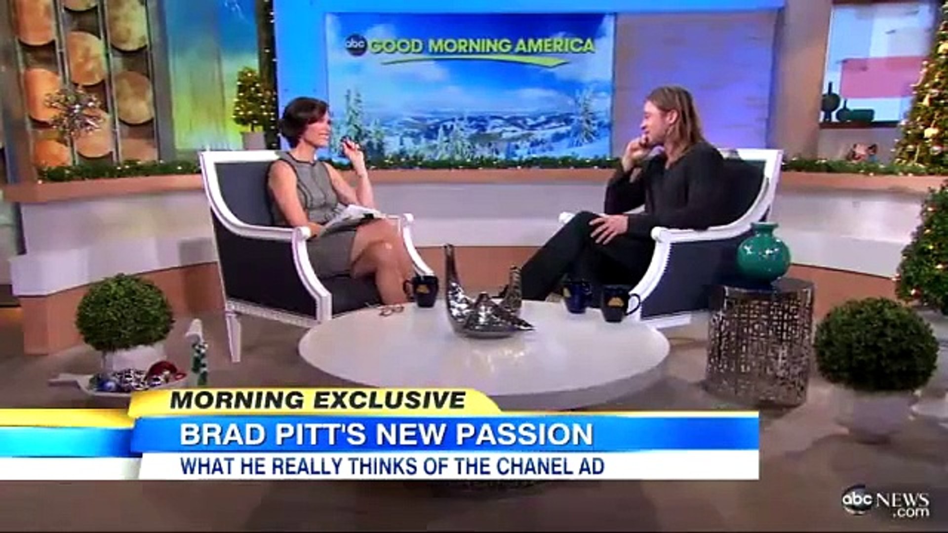 ⁣Entrevista a Brad Pitt por GMA