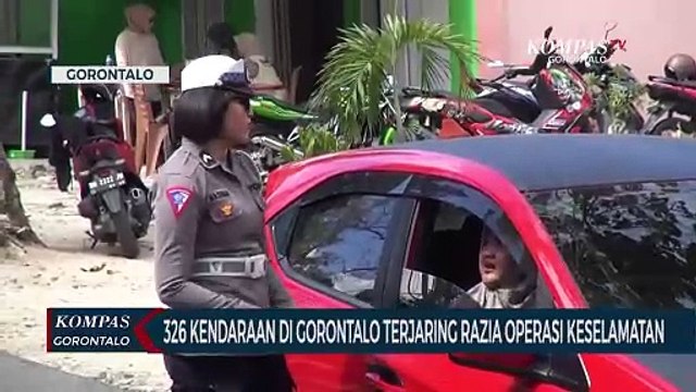 326 Kendaraan Terjaring Selama Operasi Keselamatan Otanaha 2024