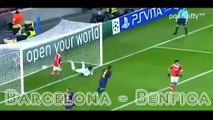 Lesión De Lionel Messi  Barcelona 00 Benfica  Champions League