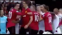 Robin Van Persie gets hitted on head ManU vs Swansea