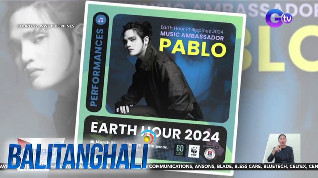 SB19 member Pablo, Music Ambassador para sa Earth Hour Philippines 2024 | BT