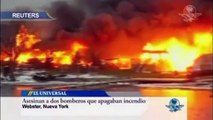 Acribillan a 2 Bomberos mientras apagaban incendio en Nueva York