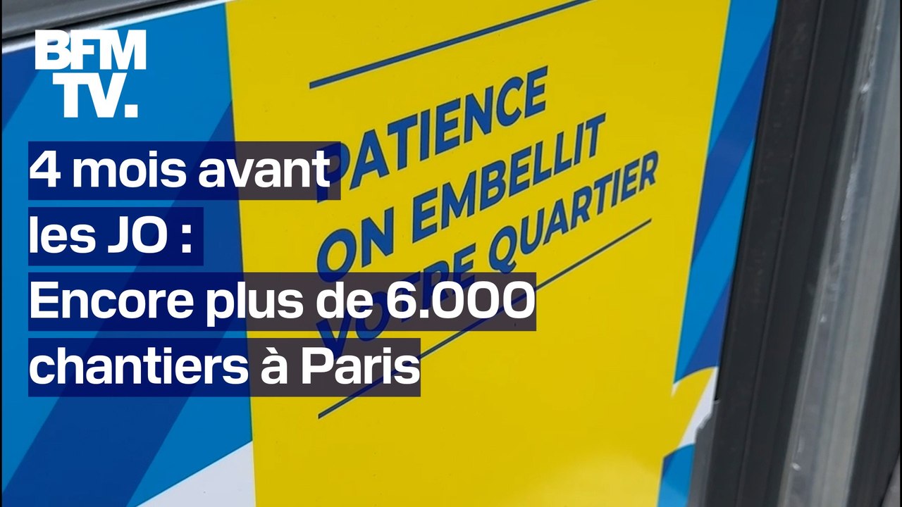 TANGUY DE BFM - À 4 mois des JO, plus de 6.000 chantiers toujours en cours à Paris