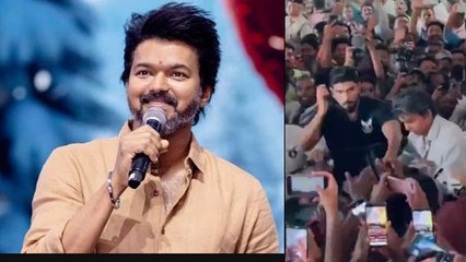 Thalapathy Vijay Stucks In Between Fans, Massive Crowd Damages Car Broken Glasses, Video Viral...