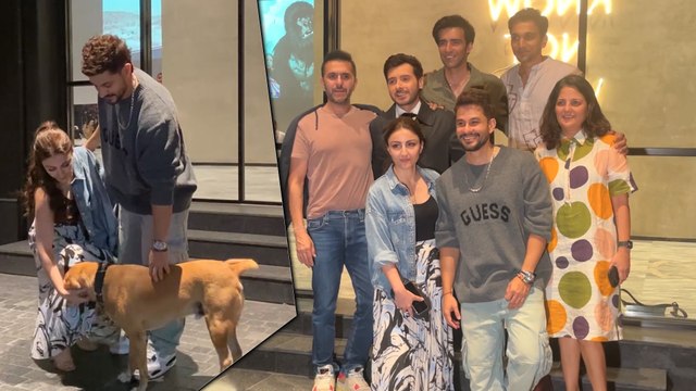 Kunal Khemu, Soha Ali Khan & Team Madgaon Express Arrive At Farhan Akhtar's Office