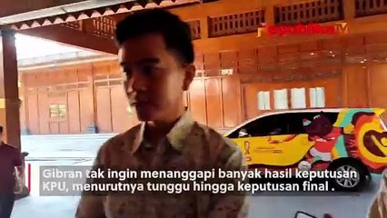 Tanngapan Gibran Jelang Putusan KPU