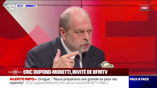 Trafic de drogue: Celui qui fume son petit pétard le samedi, ce pétard-là a le goût du sang séché sur le trottoir , déclare Éric Dupond-Moretti