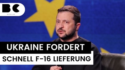 F-16-Kampfjets: Selenskyj fordert schnellere Lieferung
