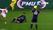 Paris SG vs Ajaccio  Thiago Motta HORROR TACKLE and RED CARD 1112013