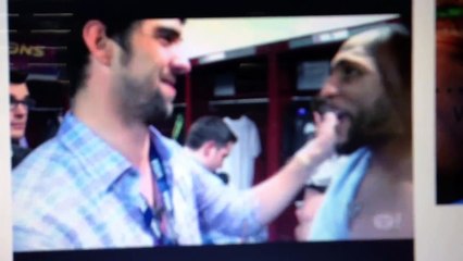 Ray lewis and michael phelps emotional