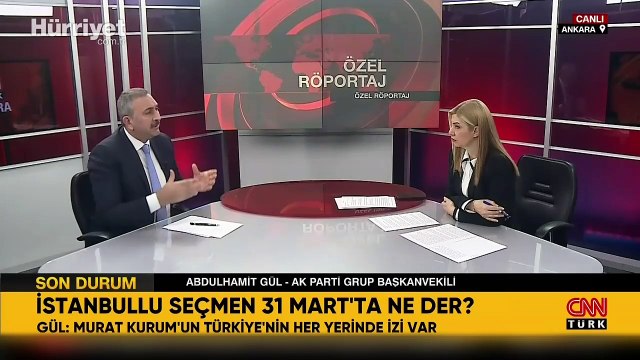 AK Partili Abdülhamit Gül, CNN TÜRK'te... 'İstanbul'da Murat Kurum önde'