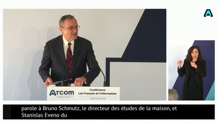 Étude de l'Arcom sur les Français et l'information : conférence de présentation