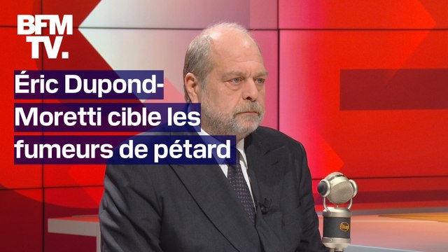 “Ce pétard-là a le goût du sang séché sur le trottoir” Éric Dupond-Moretti cible les personnes qui fument leur petit pétard le samedi