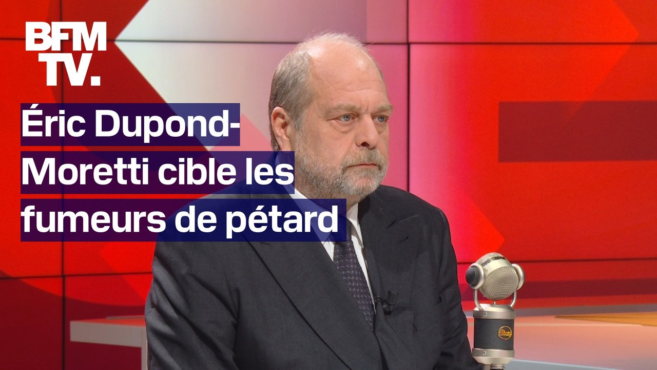 “Ce pétard-là a le goût du sang séché sur le trottoir”  Éric Dupond-Moretti cible les personnes "qui fument leur petit pétard le samedi"