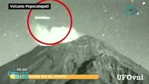 Supuesto OVNI pasa por encima del volcán Popocatépetl