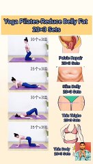 Yoga Pilates-Reduce Belly Fat #short #reducebellyfat #bellyfatloss #yoga