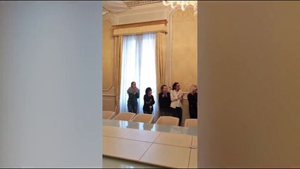 Zola, che sorpresa! L'omaggio dei dipendenti di Lega Pro