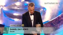 BAFTAs 2013  Daniel Day Lewis wins Best Actor award