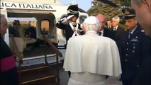Benedicto XVI se retira del Vaticano en el último día de su Pontificado