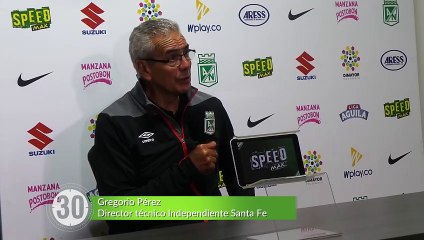 12-02-2018 El resultado no es justo manifesto Gregorio Perez tras la derrota de Santa Fe con Nacional