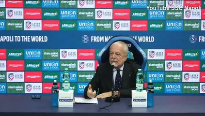 Video, De Laurentiis: "Inter in finale di Champions, perché noi no?"
