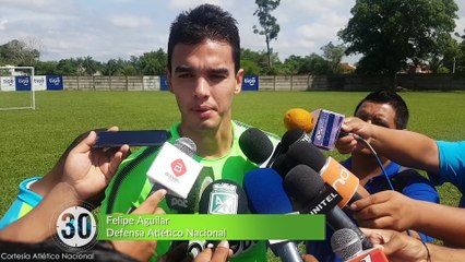 4-04-18 Nacional no le teme a jugar en la altura asegura Felipe Aguilar