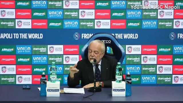 Video, De Laurentiis: Spalletti? Ho sbagliato a non trattenerlo