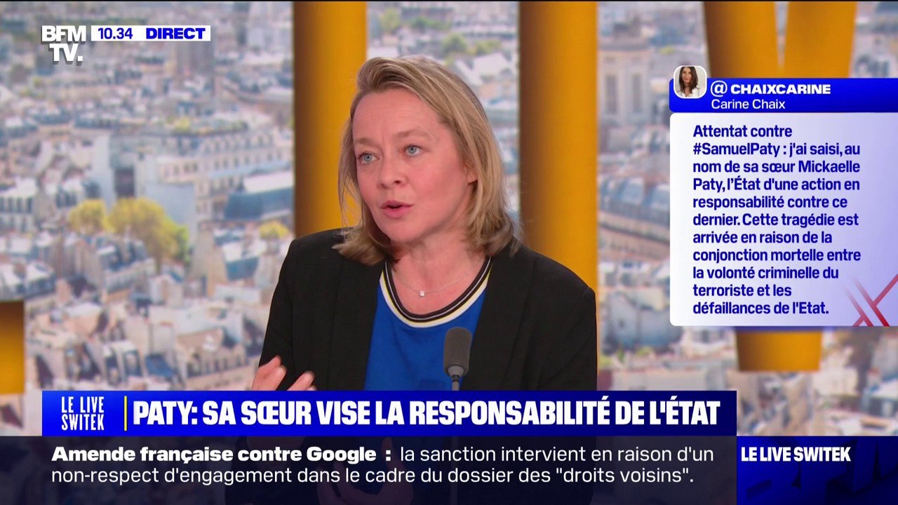 Mort de Samuel Paty: sa sœur demande la reconnaissance de la responsabilité de l'État