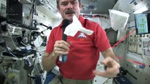 Chris Hadfield se ocupa de los derrames de la Estación Espacial