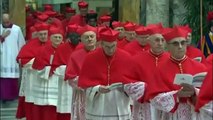 Cardenales en capilla Sixtina para elegir a Papa de la Iglesia Catolica