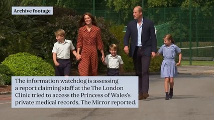 Watchdog probe into claims London hospital staff ‘tried to access Kate's medical records’