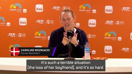 'It's heartbreaking' - Wozniacki sends condolences to Sabalenka