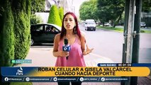 Gisela Valcárcel: falso repartidor de delivery le habría robado su celular en San Isidro