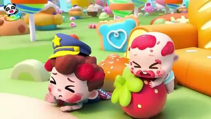 Police Chase Donut is Missing Nursery Rhymes Kids_Songs BabyBus