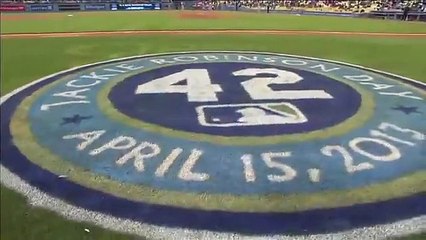 Harrison Ford throws out first pitch on Jackie Robinson Day