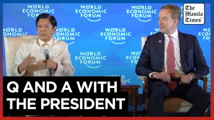Marcos keynotes WEF Country Roundtable