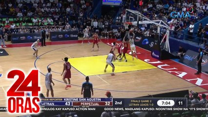 Perpetual Junior Altas, wagi vs. Letran Squires sa Game 2 ng Juniors Basketball Finals; 91-90 | 24 Oras