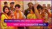 Priyanka Chopra, Nick Jonas Offer Prayers At Ram Mandir With Daughter Malti Marie