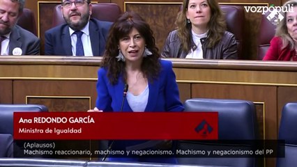 La ministra de Igualdad acusa al PP de machismo por atacar a Begoña Gómez