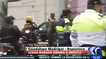 Llega Barack Obama a México aquí imágenes de la carabana presidencial