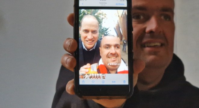 'My selfie with Prince William': Sheffield royals fan Leigh Stinchcombe and his snap with the Prince of Wales
