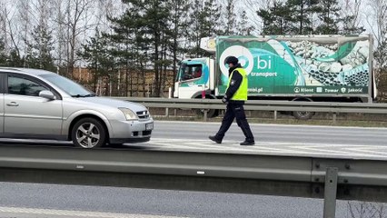 Gazeta Lubuska. Policja kieruje ruchem na Trasie Północnej.