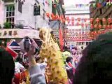 Avant que la flamme olympique passe a Chinatown a Londres