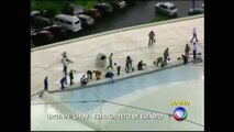 LLuvia causa daños Estadio de Brasil